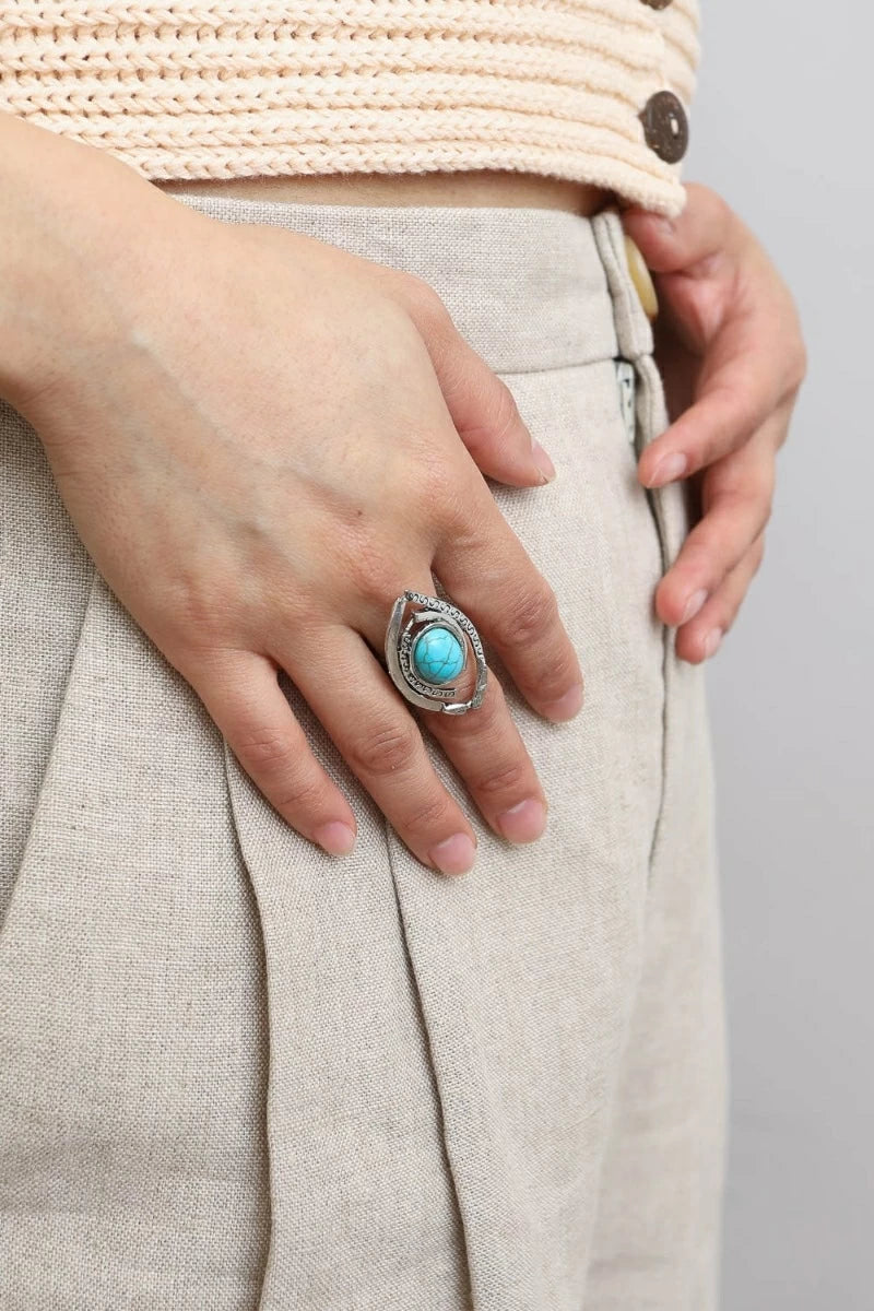 Western Native Turquoise Ring