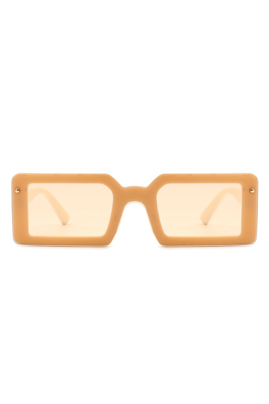 Rectangle Retro Flat Top Sunglasses